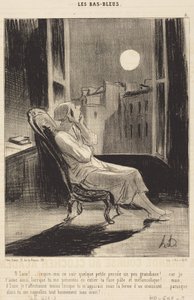 Ó, Hold!... ihlessz ma este bennem egy kis gondolatot... alkotó: Honoré Daumier