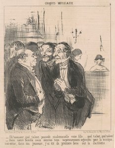 Ó! Uram, micsoda tehetség van... alkotó: Honoré Daumier