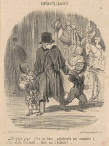Ó! Apa, apa... itt egy gyönyörű... alkotó: Honoré Daumier