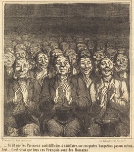 Azt mondják, a párizsiak... alkotó: Honoré Daumier