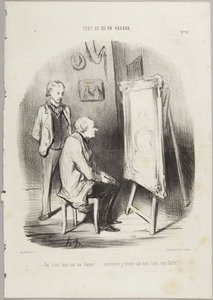 Igen, ez valóban a néhai feleségem!, a 11. szám a „Tout ce qu’on voudra” sorozatból, a Le Charivari című lapból alkotó: Honoré Daumier