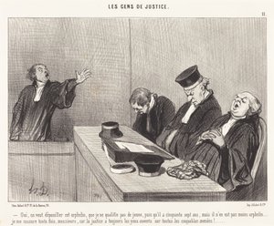 Igen, ki akarják fosztani ezt az árvát... alkotó: Honoré Daumier