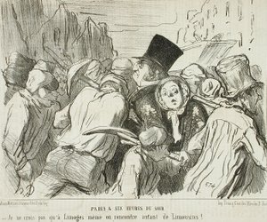 Párizs este hat órakor alkotó: Honoré Daumier
