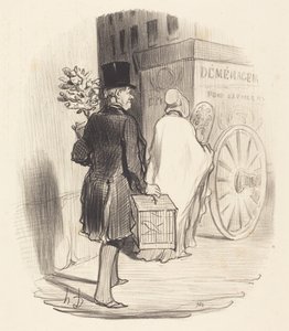 Párizsi fuvarozás másik kerületbe... alkotó: Honoré Daumier