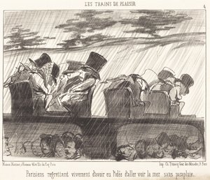 A párizsiak, akik mélyen sajnálják... alkotó: Honoré Daumier