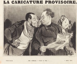 Nem valami jó Ugye!!... alkotó: Honoré Daumier
