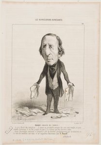 Passy (pénzügyminiszter) alkotó: Honoré Daumier