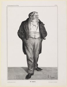 M. Baillot portréja alkotó: Honoré Daumier