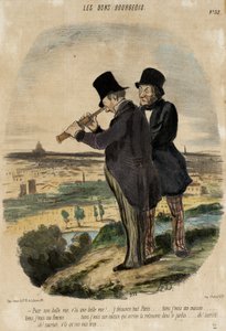 Ha szép kilátásra vágyunk, hát itt van egy gyönyörű kilátás!... alkotó: Honoré Daumier
