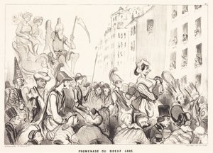 A „Boeuf gras” sétány alkotó: Honoré Daumier