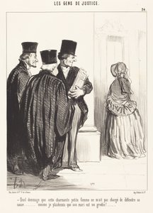 Milyen kár, hogy ez a bájos… nő… alkotó: Honoré Daumier