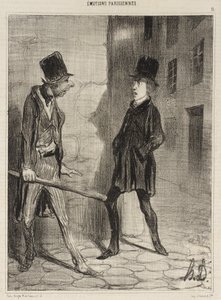 Hány óra van, kérem? alkotó: Honoré Daumier