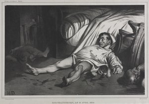 Rue Transnonain, 1834. április 15 alkotó: Honoré Daumier