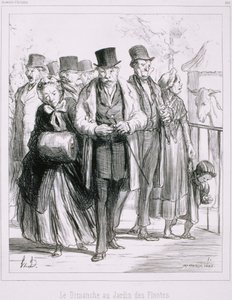 Művészek emlékei: Vasárnap a Jardin des Plantes-ban alkotó: Honoré Daumier