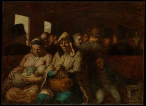 A harmadik osztályú kocsik alkotó: Honoré Daumier