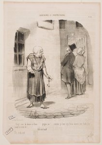 Az utolsó húsz cent Istené lett... Scrooge... alkotó: Honoré Daumier