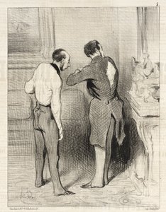 Tetszik a ruhád, kölcsönkérem tőled... alkotó: Honoré Daumier