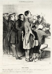 Három óra... alkotó: Honoré Daumier