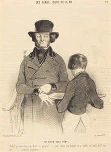 Vacsora Vérynél alkotó: Honoré Daumier
