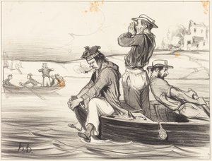 Találkozás nyílt vízen alkotó: Honoré Daumier