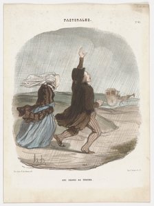 Kakukkverseny. (Pastorales 43. szám) alkotó: Honoré Daumier