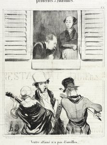 Az éhes hasnak nincs füle alkotó: Honoré Daumier