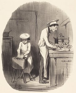 Látod, kicsim, tévedsz... alkotó: Honoré Daumier