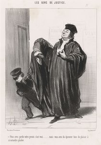Igaz, hogy elvesztette a pert... alkotó: Honoré Daumier