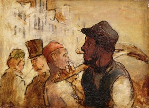 Munkások az utcán alkotó: Honoré Daumier