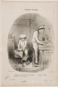 Látja, fiatalember, igazán nem kellett volna politikába avatkoznia. alkotó: Honoré Daumier