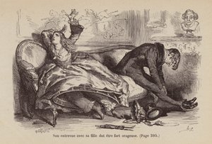 Illusztráció az Un Bon Petit Diable (metszet) számára alkotó: Horace (after) Castelli