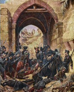 Konstantin Algéria 1837-es ostroma – Konstantin elfoglalása – A Konstantin-kapu megtámadása – október 13.
