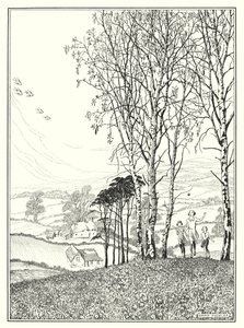 Április (litográfia) alkotó: Horace J. Knowles