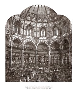 The New Council Chamber Guildhall, 1884, 1886 alkotó: Horace Jones