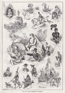 Lady Godiva körmenet Coventryben (metszet)