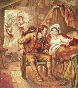 Tom Thumb születése, Ápolóink képeskönyvének illusztrációja, vésette: Kronheim & Co., 1869