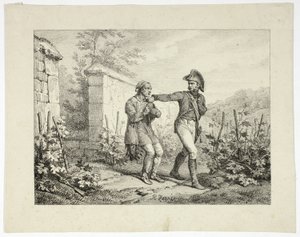 Egy orvvadász letartóztatása alkotó: Emile Jean Horace Vernet