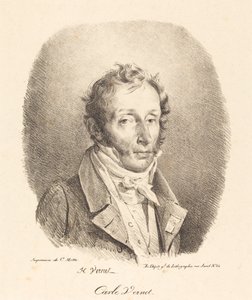 Carle Vernet mellszobra alkotó: Emile Jean Horace Vernet