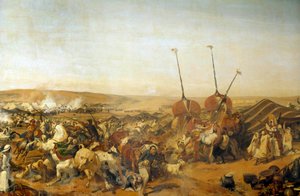 Algéria hódítása (1830-1847): „” Abd el Kader (Abd-el-Kader vagy ibn Muhyi al-Din al-Hasani) (1807-1883) Szmalah (Smala) elfoglalása Aumale hercege által Taguinban alkotó: Emile Jean Horace Vernet