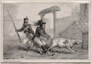 Martalócok, tartsatok ki. alkotó: Emile Jean Horace Vernet