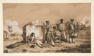 Csatározó katonák alkotó: Horace Vernet