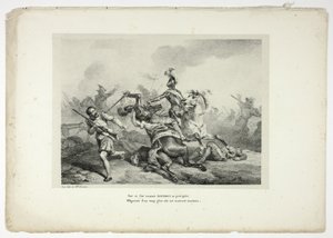 BOURBON lecsap erre a büszke ellenségre... alkotó: Horace Vernet