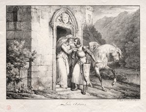 A búcsúk. alkotó: Emile Jean Horace Vernet