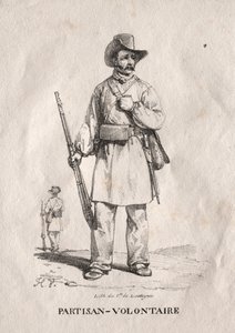 önkéntes partizán, 1822. alkotó: Emile Jean Horace Vernet