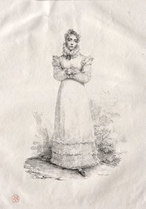 Fiatal Nő állt. alkotó: Emile Jean Horace Vernet