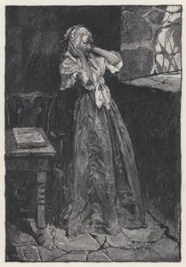 Marie Antoinette börtönben a Templom tornyában