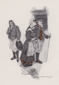 Illusztráció az Evangeline-hez, A Tale of Arcadie, Henry Wadsworth Longfellow (litho) alkotó: Howard Chandler (after) Christy