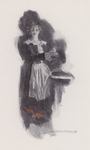 Illusztráció az Evangeline-hez, A Tale of Arcadie, Henry Wadsworth Longfellow (litho) alkotó: Howard Chandler (after) Christy