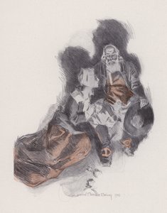 Illusztráció az Evangeline-hez, A Tale of Arcadie, Henry Wadsworth Longfellow (litho)
