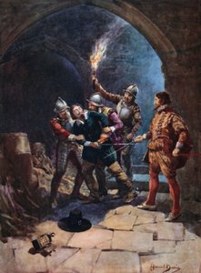 Guy Fawkes letartóztatása (színes litó)
